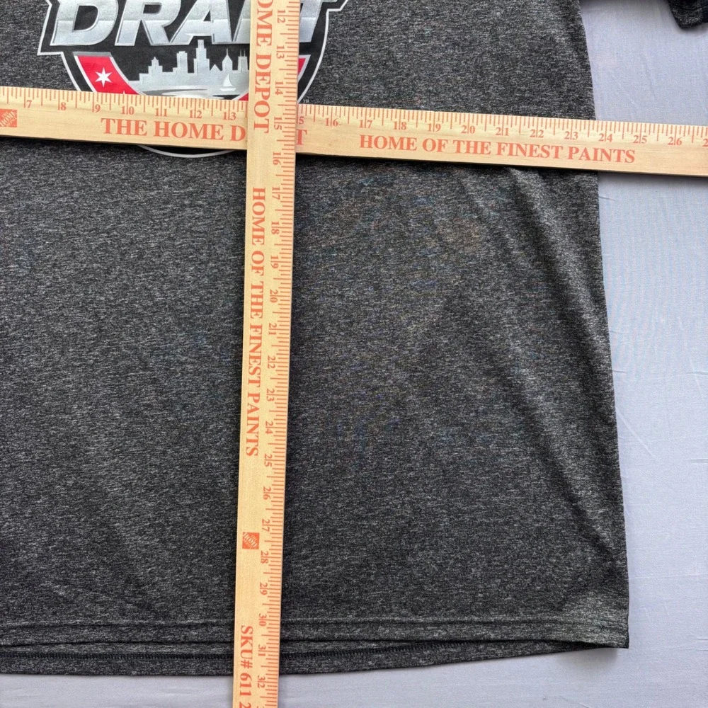 Adidas NHL 2017 Draft Chicago Mens 2X Ultimate Tee Climalite Grey Shirt